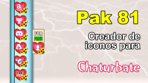 Pak 81 – Generador de iconos y botones de redes sociales para Chaturbate