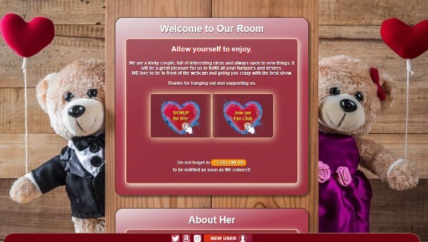Design 74 - Chaturbate BIO profile already created