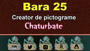 Bara 25 – Generator de pictograme social media pentru Chaturbate