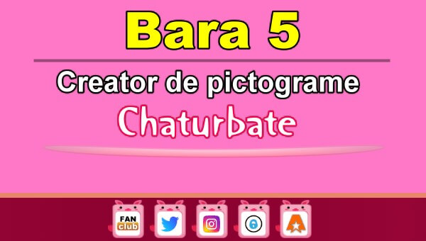 Bara 5 - Generator de pictograme social media pentru Chaturbate - Video Chat de Acasa Bara 5 - Generator de pictograme social media pentru Chaturbate
