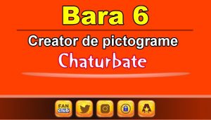 Bara 6 – Generator de pictograme social media pentru Chaturbate