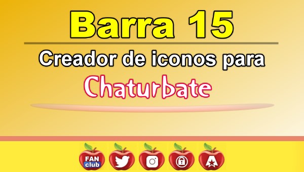 En este momento estás viendo Barra 15 – Generador de iconos para redes sociales – Chaturbate