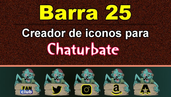 Barra 25 - Generador de iconos para redes sociales - Chaturbate