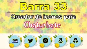 Barra 33 – Generador de iconos para redes sociales – Chaturbate