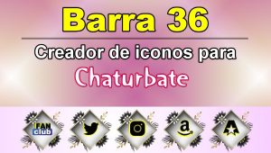 Barra 36 – Generador de iconos para redes sociales – Chaturbate