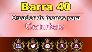Barra 40 – Generador de iconos para redes sociales – Chaturbate