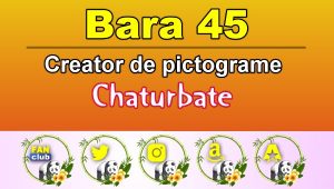 Bara 45 – Generator de pictograme social media pentru Chaturbate