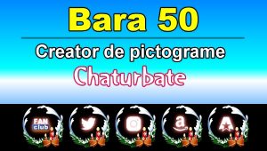 Bara 50 – Generator de pictograme social media pentru Chaturbate