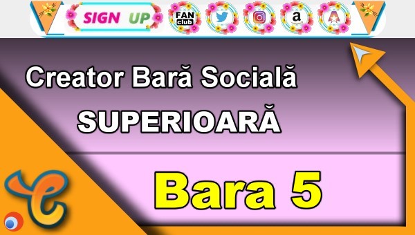 Bara Superioară 5 - Generează pictograme pentru biografia ta pe Chaturbate