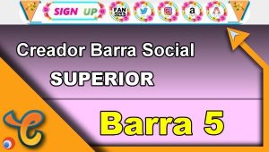Barra Superior 5 – Generar iconos sociales para tu biografia – Chaturbate
