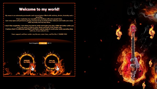 Design 83 - Chaturbate BIO profile already created