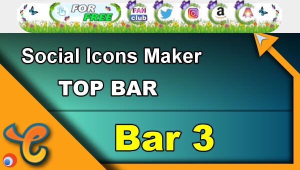 Top Bar 3 - Generate social icons for your Chaturbate BIO