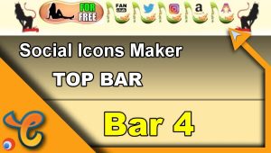 Read more about the article Top Bar 4 – Generate social icons for your Chaturbate BIO