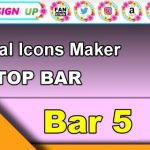 Top Bar 5 – Generate social icons for your Chaturbate BIO