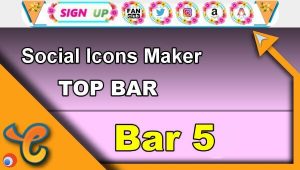 Read more about the article Top Bar 5 – Generate social icons for your Chaturbate BIO