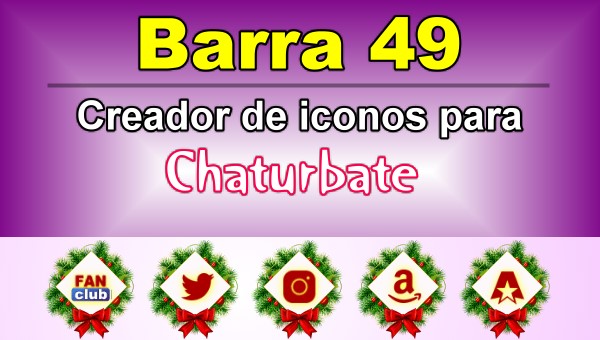 Barra 49 - Generador de iconos para redes sociales - Chaturbate