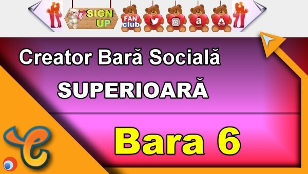Bara Superioară 6 - Generează pictograme pentru biografia ta pe Chaturbate