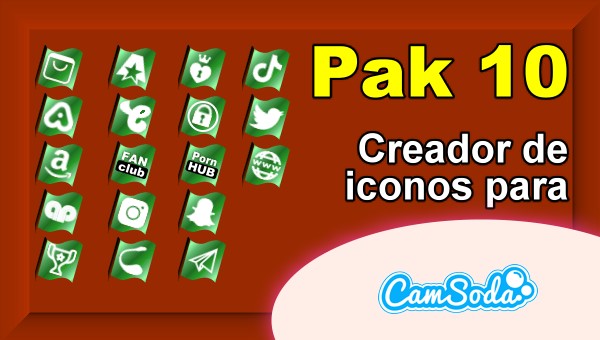 CamSoda – Pak 10 – Generador de iconos para tus redes sociales