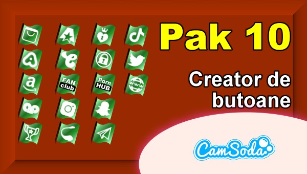 CamSoda - Pak 10 - Generator de butoane și pictograme social media