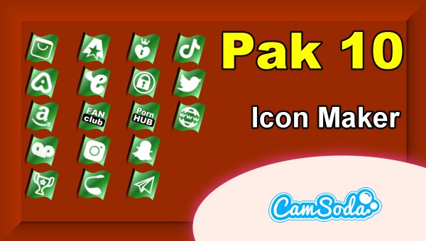 CamSoda - Pak 10 - Social Media Icon Maker Online Tool