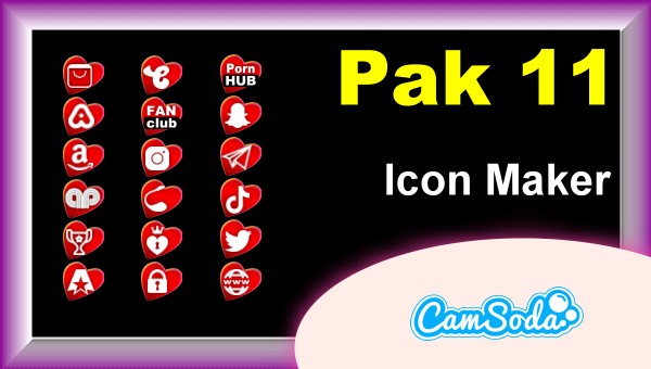 CamSoda - Pak 11 - Social Media Icon Maker Online Tool