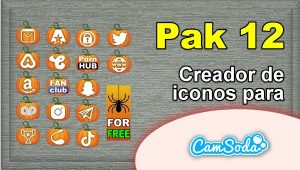 CamSoda – Pak 12 – Generador de iconos para tus redes sociales