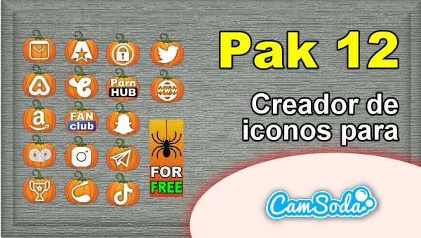 CamSoda - Pak 12 - Generador de iconos para tus redes sociales