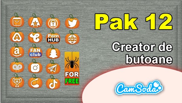 CamSoda - Pak 12 - Generator de butoane și pictograme social media