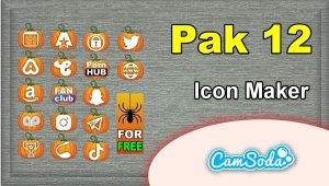 CamSoda - Pak 12 - Social Media Icon Maker Online Tool