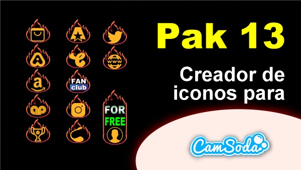 CamSoda - Pak 13 - Generador de iconos para tus redes sociales