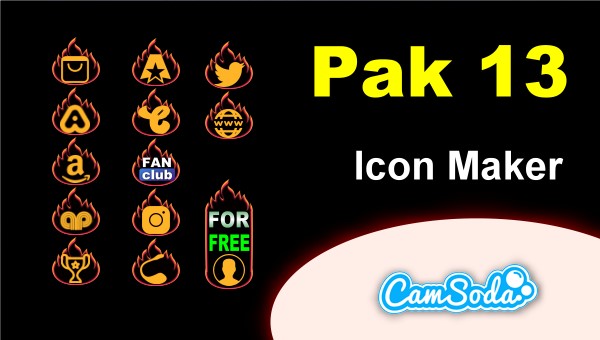 CamSoda - Pak 13 - Social Media Icon Maker Online Tool