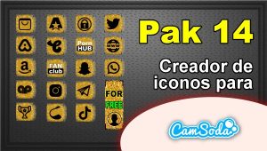 CamSoda – Pak 14 – Generador de iconos para tus redes sociales