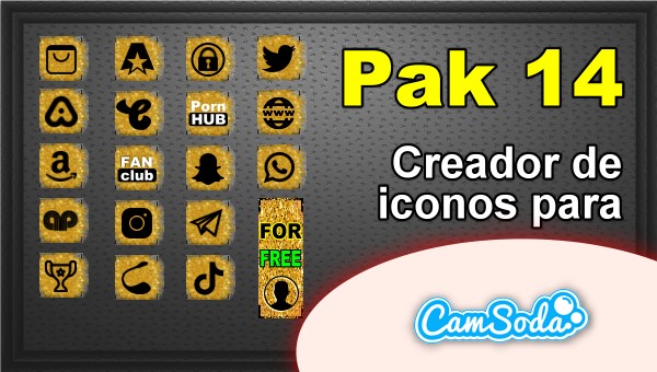 CamSoda - Pak 14 - Generador de iconos para tus redes sociales