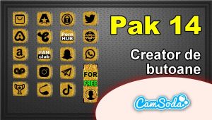 CamSoda – Pak 14 – Generator de butoane și pictograme social media