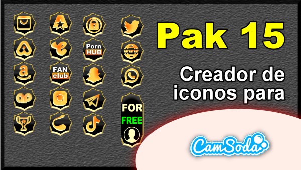 CamSoda - Pak 15 - Generador de iconos para tus redes sociales