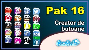 CamSoda – Pak 16 – Generator de butoane și pictograme social media