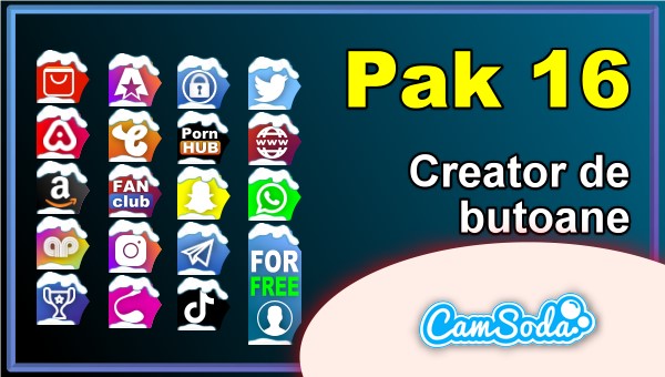 CamSoda - Pak 16 - Generator de butoane și pictograme social media