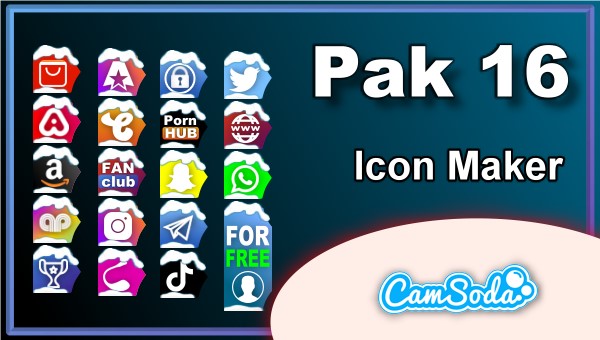CamSoda - Pak 16 - Social Media Icon Maker Online Tool