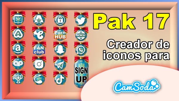CamSoda – Pak 17 – Generador de iconos para tus redes sociales