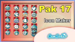 CamSoda - Pak 17 - Social Media Icon Maker Online Tool