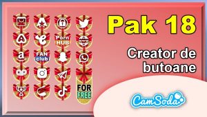 CamSoda – Pak 18 – Generator de butoane și pictograme social media