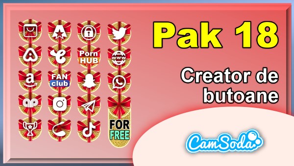CamSoda - Pak 18 - Generator de butoane și pictograme social media