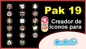 CamSoda - Pak 19 - Generador de iconos para tus redes sociales