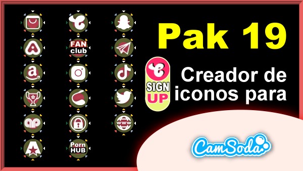 CamSoda - Pak 19 - Generador de iconos para tus redes sociales