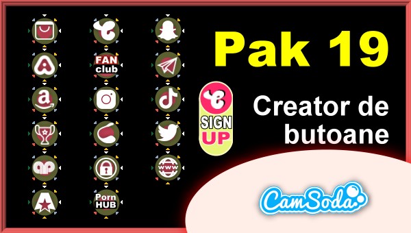 CamSoda - Pak 19 - Generator de butoane și pictograme social media