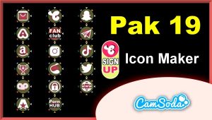 CamSoda - Pak 19 - Social Media Icon Maker Online Tool