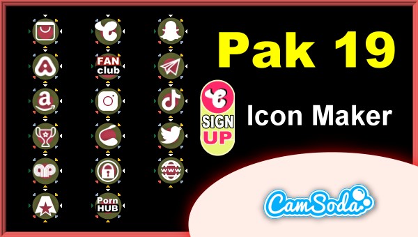 CamSoda - Pak 19 - Social Media Icon Maker Online Tool