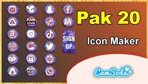 CamSoda - Pak 20 - Social Media Icon Maker Online Tool