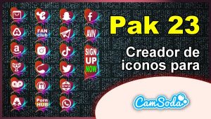 Lee más sobre el artículo CamSoda – Pak 23 – Generador de iconos para tus redes sociales