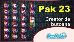 CamSoda - Pak 23 - Generator de butoane și pictograme social media